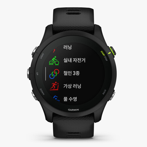 韩际新世界网上免税店-GARMIN-SMART WATCH-Forerunner 255 Music Black 智能手表