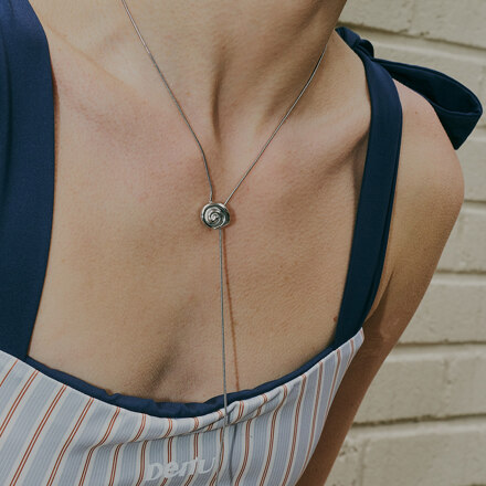 [셀럽 착용]Conch Long necklace [Silver]