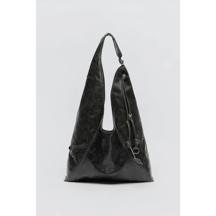 KNOTTED LAYER BAG 灰褐色包