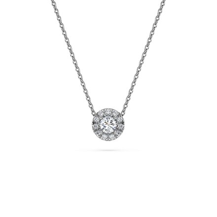 Eternity 헤일로 솔리테어 펜던트, 랩 그로운 다이아몬드 0.23ct