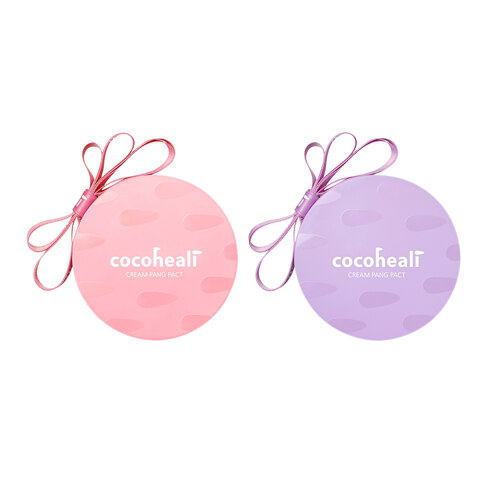 韩际新世界网上免税店-cocoheali-CREAM-[2件套装] Cream Pang Pact (Pink+Purple/ 22g+22g)