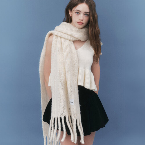 blushie essential muffler_beige