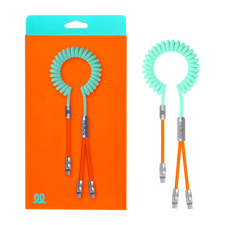 DECOAR Mellow Dual 2-in-1 Cable Mint Orange 二合一数据线