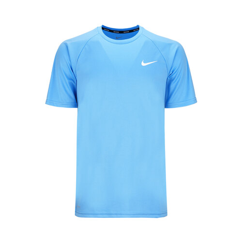 NIKE SWIM_Short Sleeve Hydroguard_UNIVERSITY BLUE M