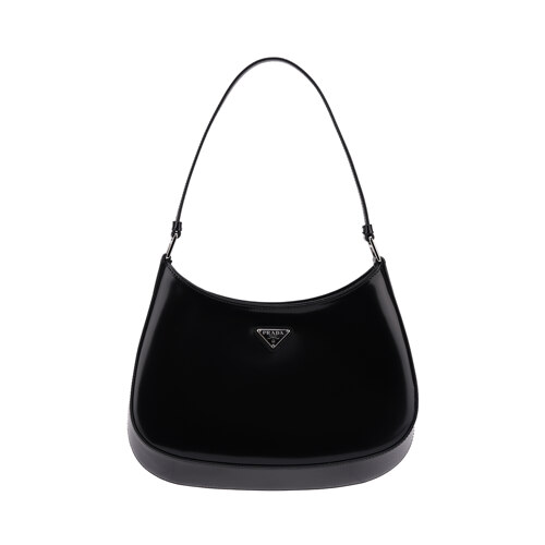 PRADA CLEO BRUSHED LEATHER SHOULDER BAG