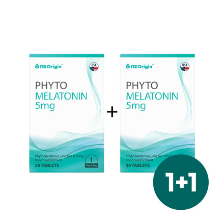 파이토 식물성 멜라토닌 5mg (60캡슐, 2개월분)