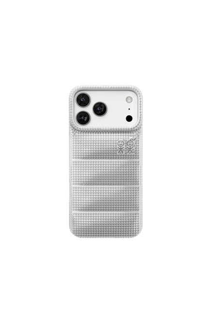 The Puffer Case - Rhinestone in Silver