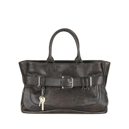 TOTE BROCLE [STAIN BROWN]