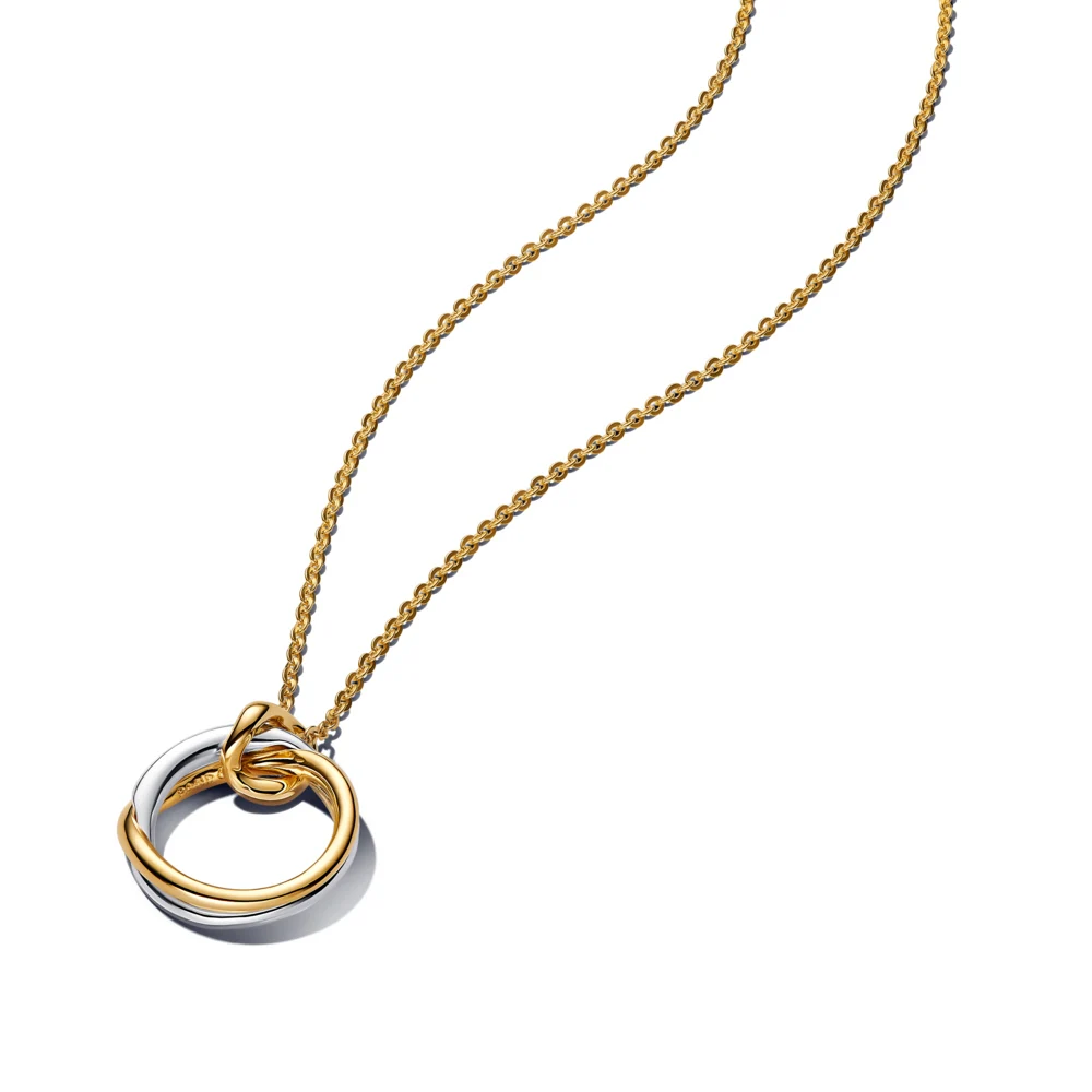 신세계인터넷면세점-판도라-necklace-오가니컬리 쉐입드 투톤 펜던트 네크리스
