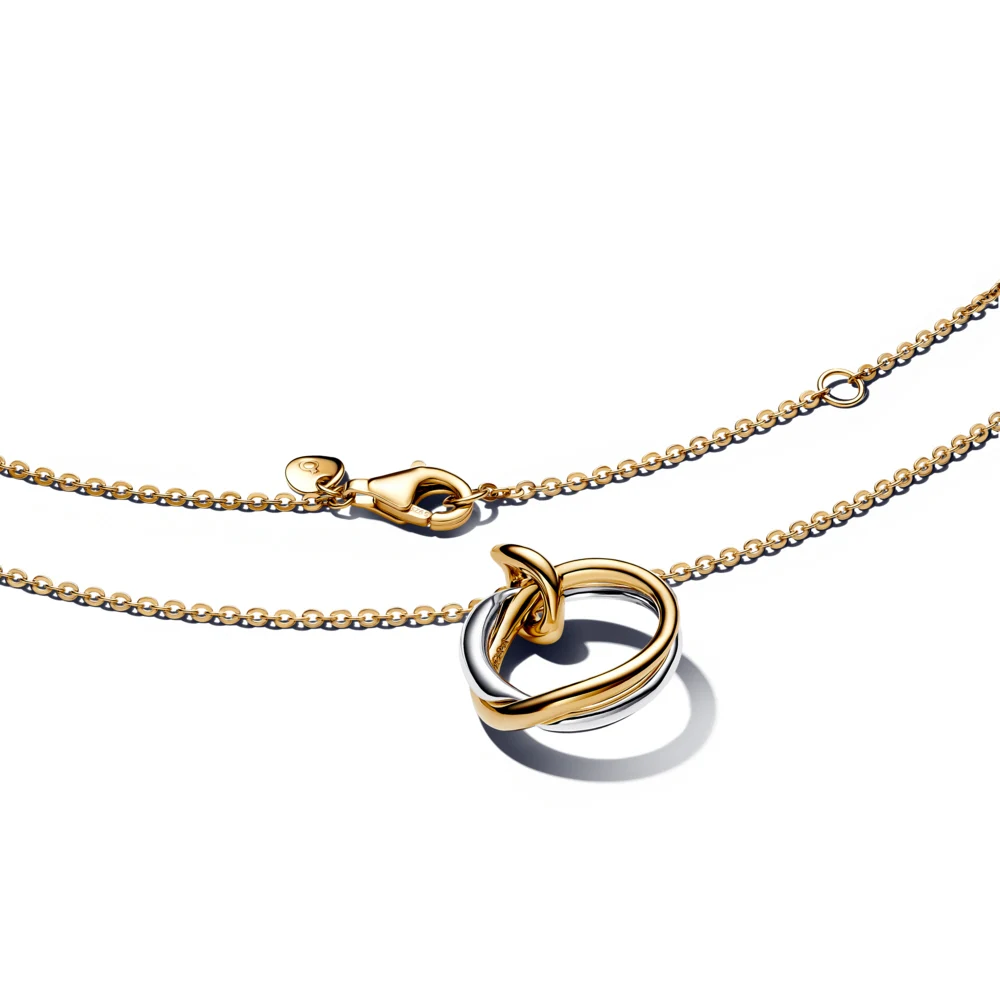 신세계인터넷면세점-판도라-necklace-오가니컬리 쉐입드 투톤 펜던트 네크리스