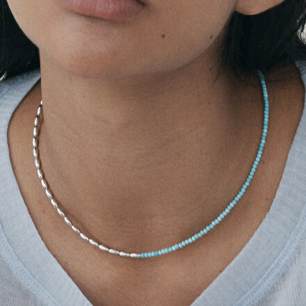 Eggball Turkish Stone Necklace