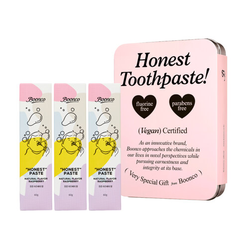 韩际新世界网上免税店-BOONCO--儿童牙膏礼物套装(牙膏3个+礼盒)