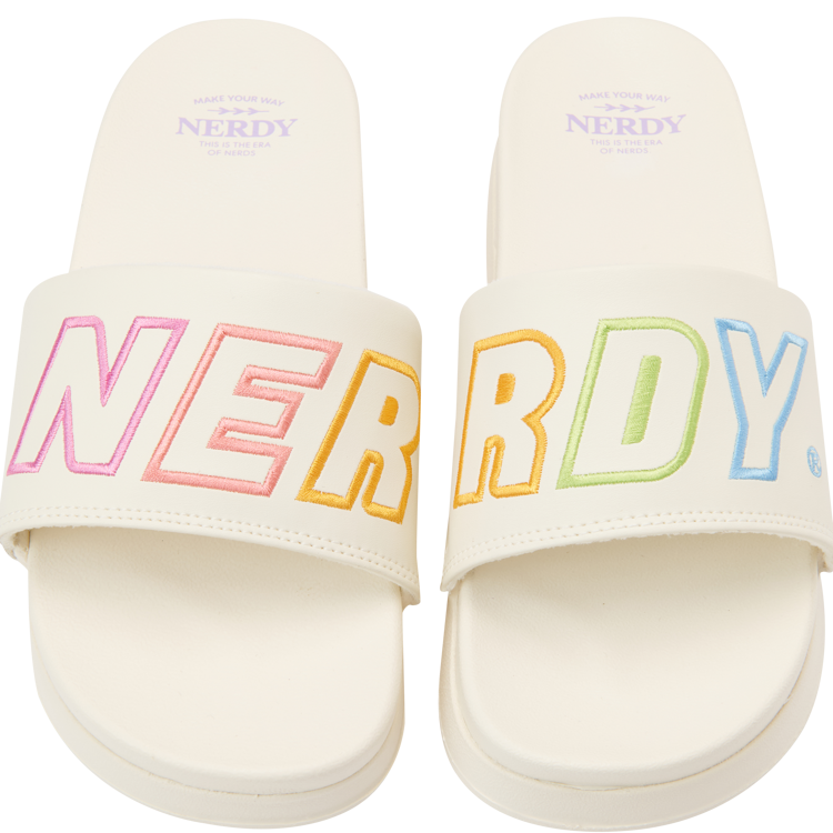 韩际新世界网上免税店-NERDY-鞋-Rainbow Slide(23SS)_IVORY