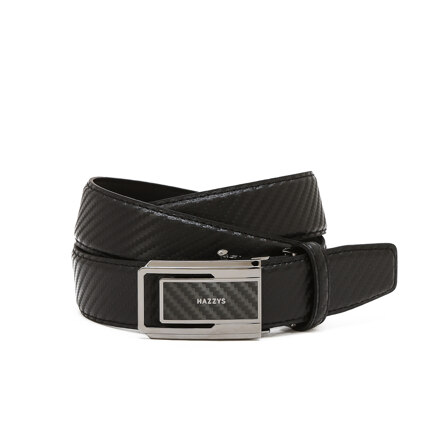 HJBE6F261BK BLACK CARBON COW LEATHER BELT 腰带