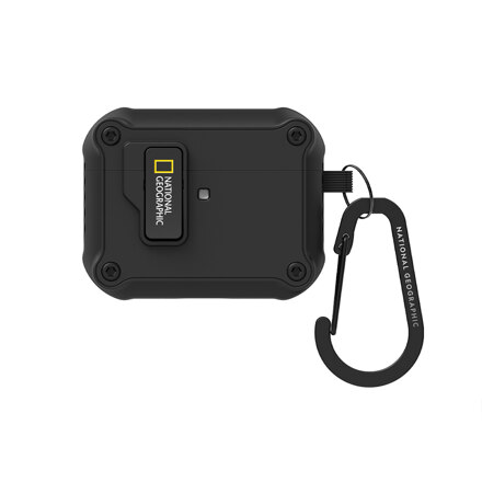 AirPods Pro 3 Rugged Bumper Auto-lock Case #Black / 耳机壳