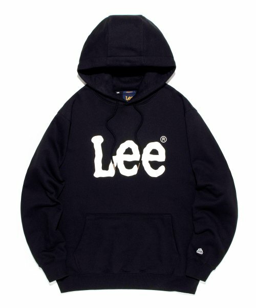 韩际新世界网上免税店-LEE-服饰-LE2303HD01BK00M [LE] Big Twitch Logo Hooded T-shirt_Black 上衣