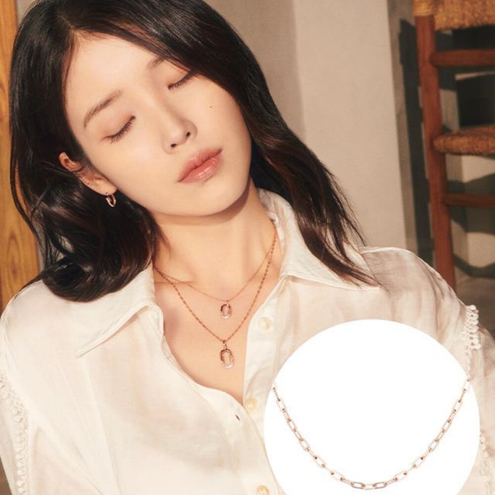 [IU PICK] J.Fenella 14K Rose Gold Chain Necklace (S) JJJTN05B1004R4420 - 项链