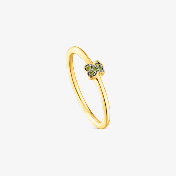 신세계인터넷면세점-토스-ring-New Motif vermeil silver ring with chrome diopside bear 14