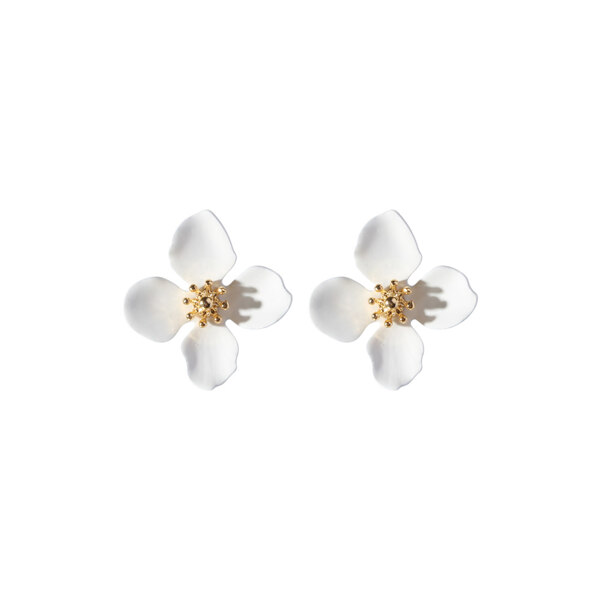 신세계인터넷면세점-다나버튼-earring-#White/쁘띠 비앙카 플라워 귀걸이