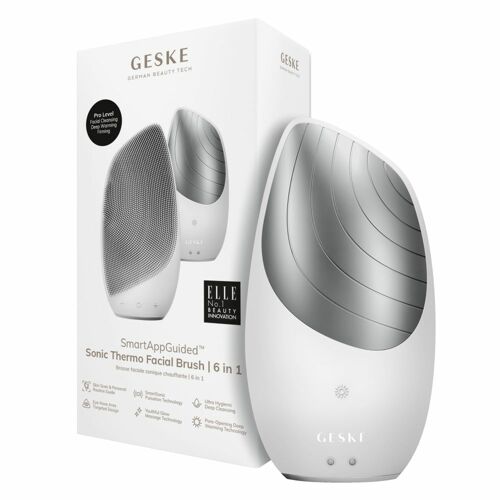 韩际新世界网上免税店-GESKE--GESKE Sonic Thermo Facial Brush 6 in 1_白色