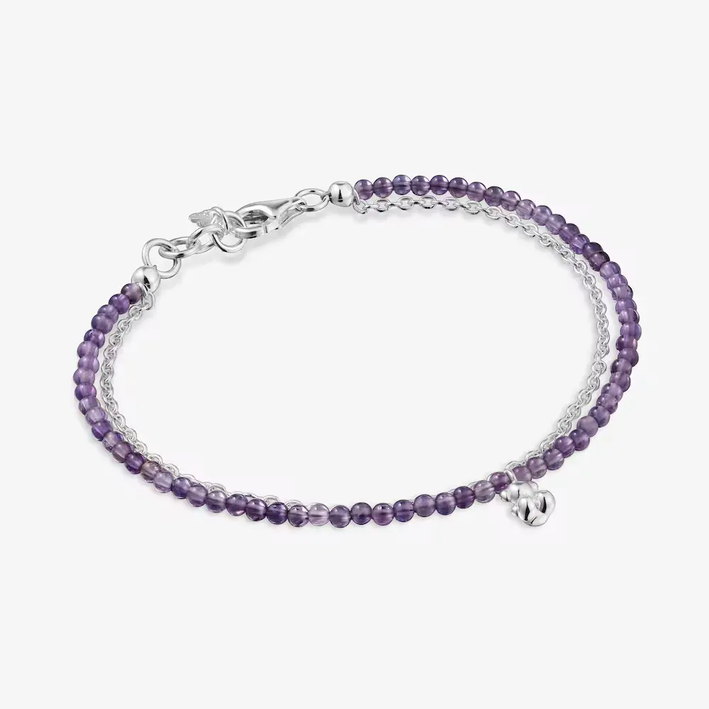 신세계인터넷면세점-토스-ring-Bold Bear Silver and Amethyst Bracelet