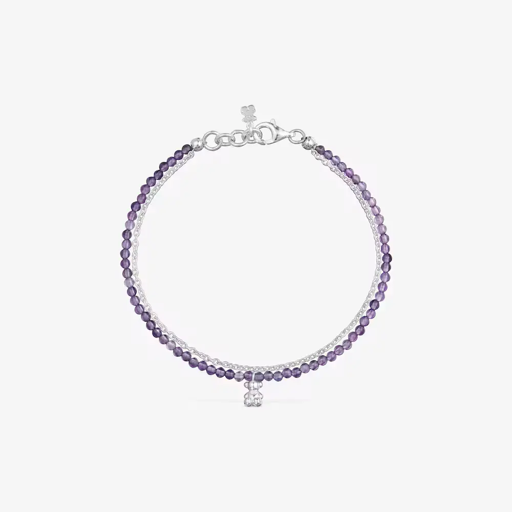 신세계인터넷면세점-토스-ring-Bold Bear Silver and Amethyst Bracelet