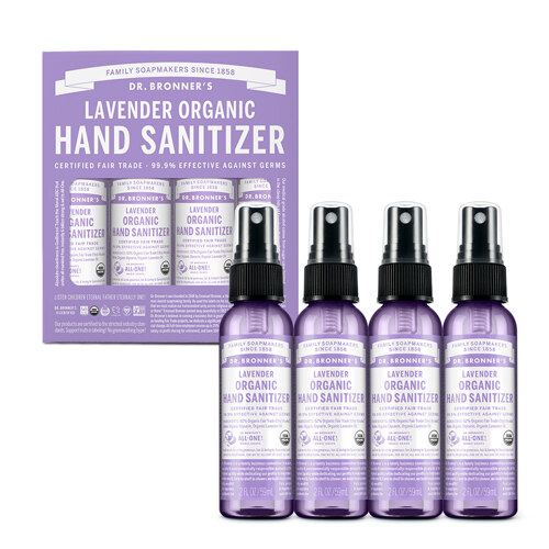 신세계인터넷면세점-닥터브로너스-Waxing-Deodorant-HygieneProducts-LAVENDER HAND SANITIZER 4 SET