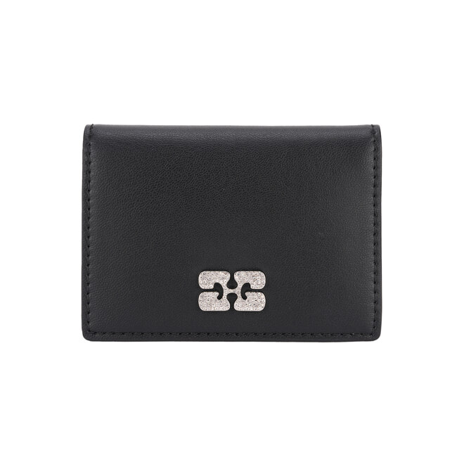 GANNI BOU FLAP CARD HOLDER STRASS