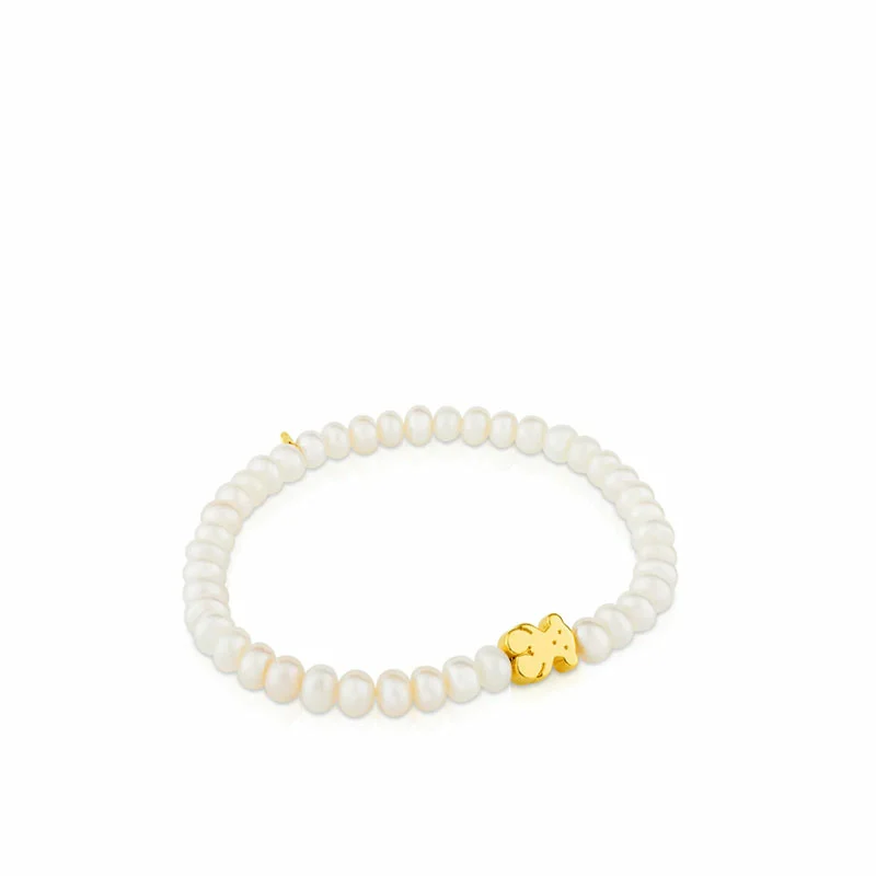 신세계인터넷면세점-토스-bracelet-Gold SweetDolls Bracelet with pearls & Bear motif