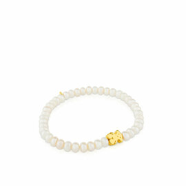Gold SweetDolls Bracelet with pearls & Bear motif