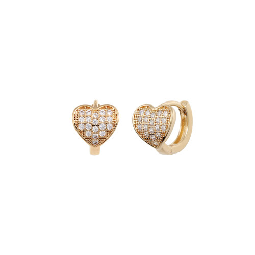 신세계인터넷면세점-다나버튼-earring-#Gold/데일리 원버튼 하트 귀걸이