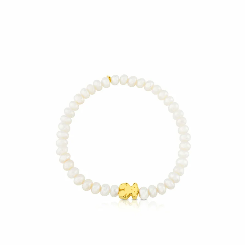 신세계인터넷면세점-토스-bracelet-Gold SweetDolls Bracelet with pearls & Bear motif