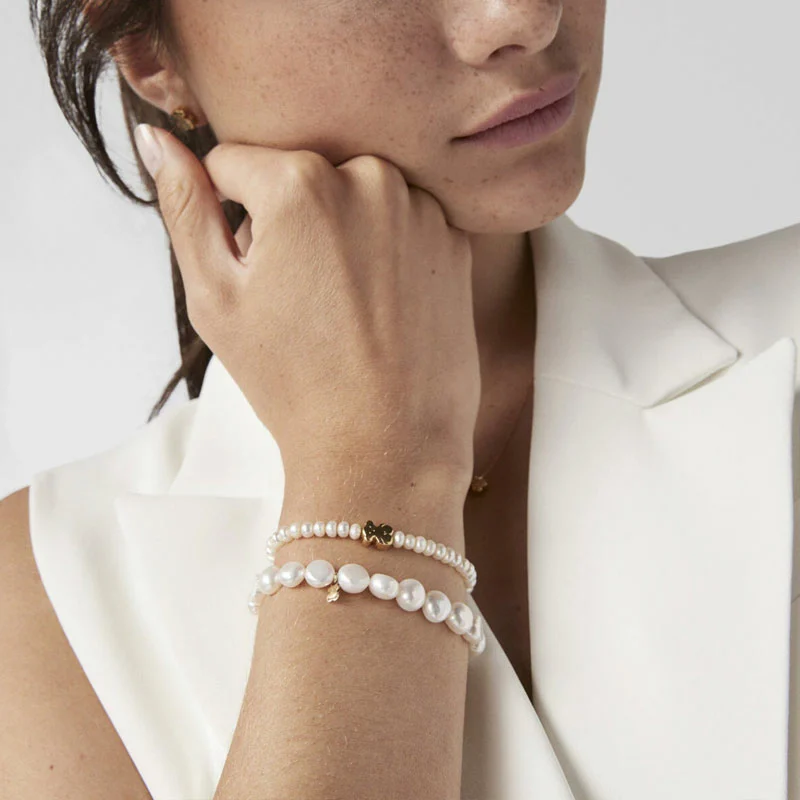 신세계인터넷면세점-토스-bracelet-Gold SweetDolls Bracelet with pearls & Bear motif