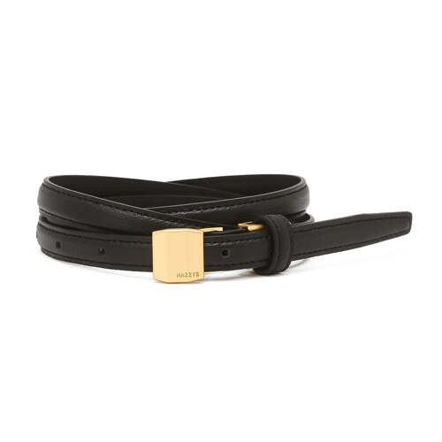 HJBE6EF60BK Black Cowhide Women’s Buckle Belt (14MM)