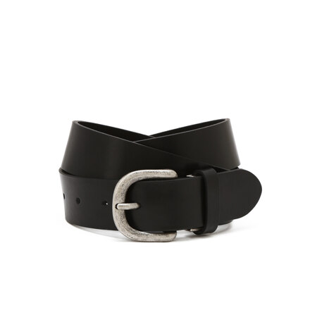 HJBE6F010BK BLACK COW LEATHER BELT 腰带