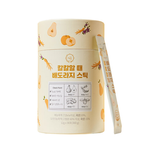 韩际新世界网上免税店-RYEOWONDAM-SUPPLEMENTSETC-Ryowondam Spicy Pear Doraj Stick 12g x 30 packs
