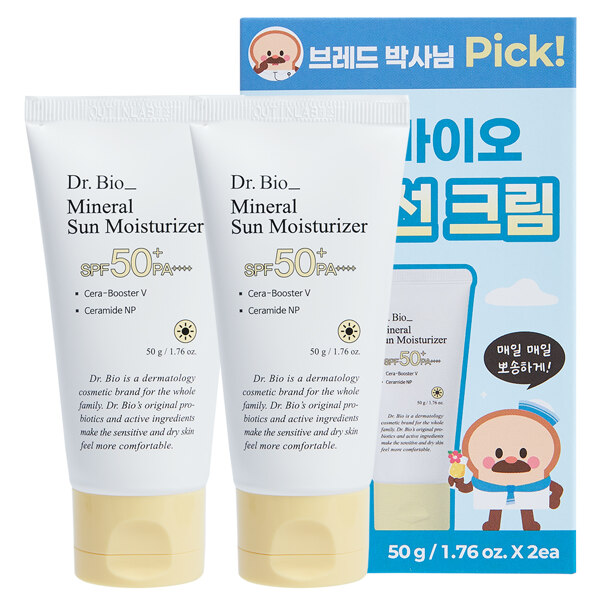 신세계인터넷면세점-닥터바이오-Suncare-무기자차 선 모이스처라이저 50g+50g