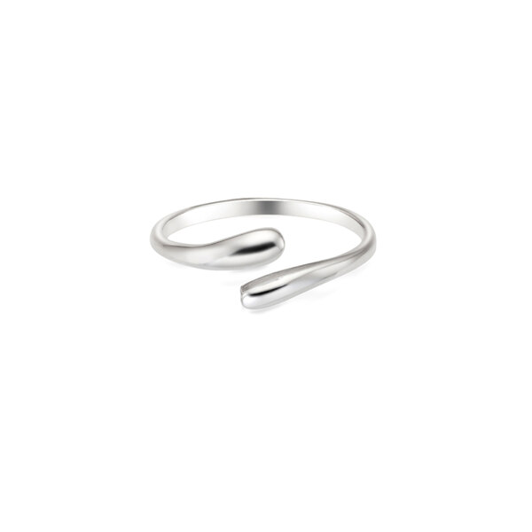 신세계인터넷면세점-이니비니-ring-실버 듀오 드롭 오픈 반지