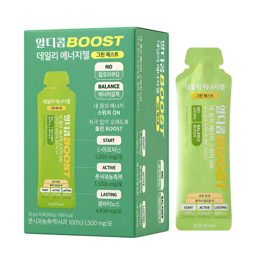 신세계인터넷면세점-알디콤-알디콤 BOOST 데일리 에너지젤 그린 제스트 (10포)