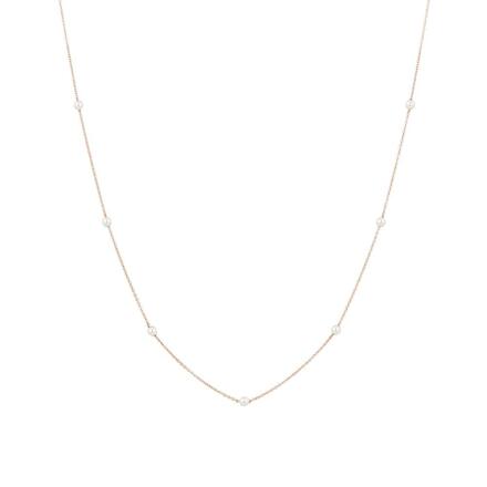 BASIC PERLINA 14K 로즈골드 진주 목걸이 JJP1NI6B9181R4420