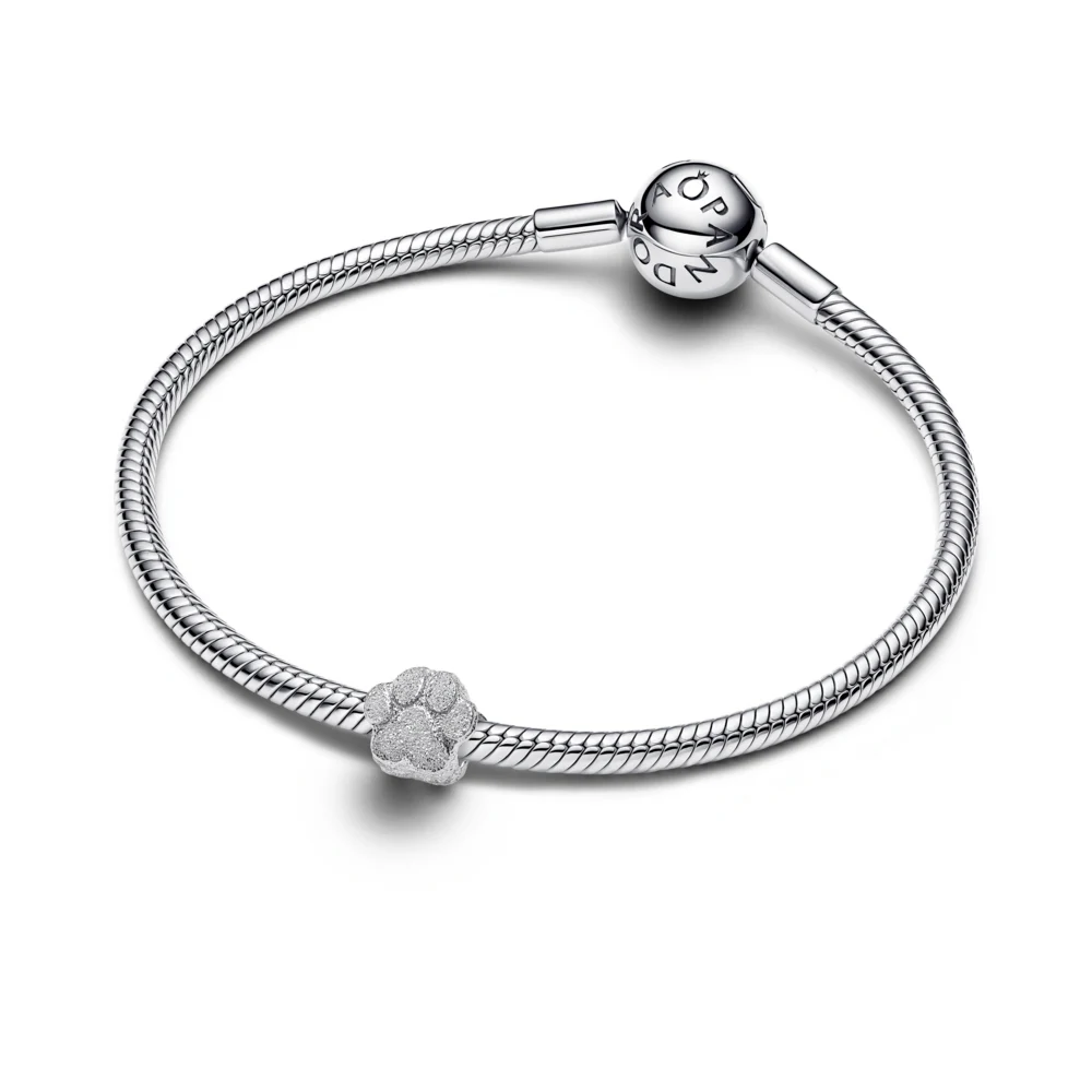 신세계인터넷면세점-판도라-bracelet-텍스쳐드 포우 미니 참_실버