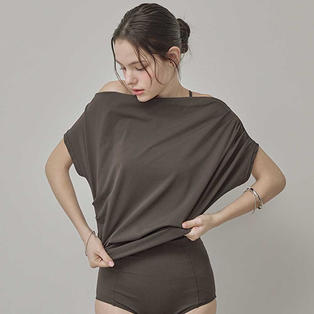 플루아 드레이프 커버업 비키니 SET 3pcs