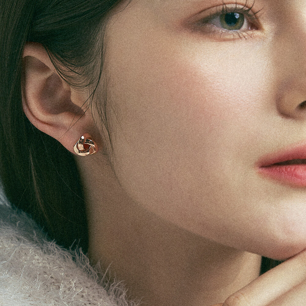 Rose Gold/Bold Mix Ring Earrings - DANA BURTON - 手表/首饰