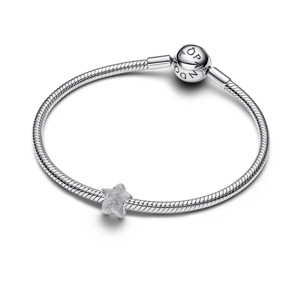 신세계인터넷면세점-판도라-bracelet-텍스쳐드 스타 미니 참_실버
