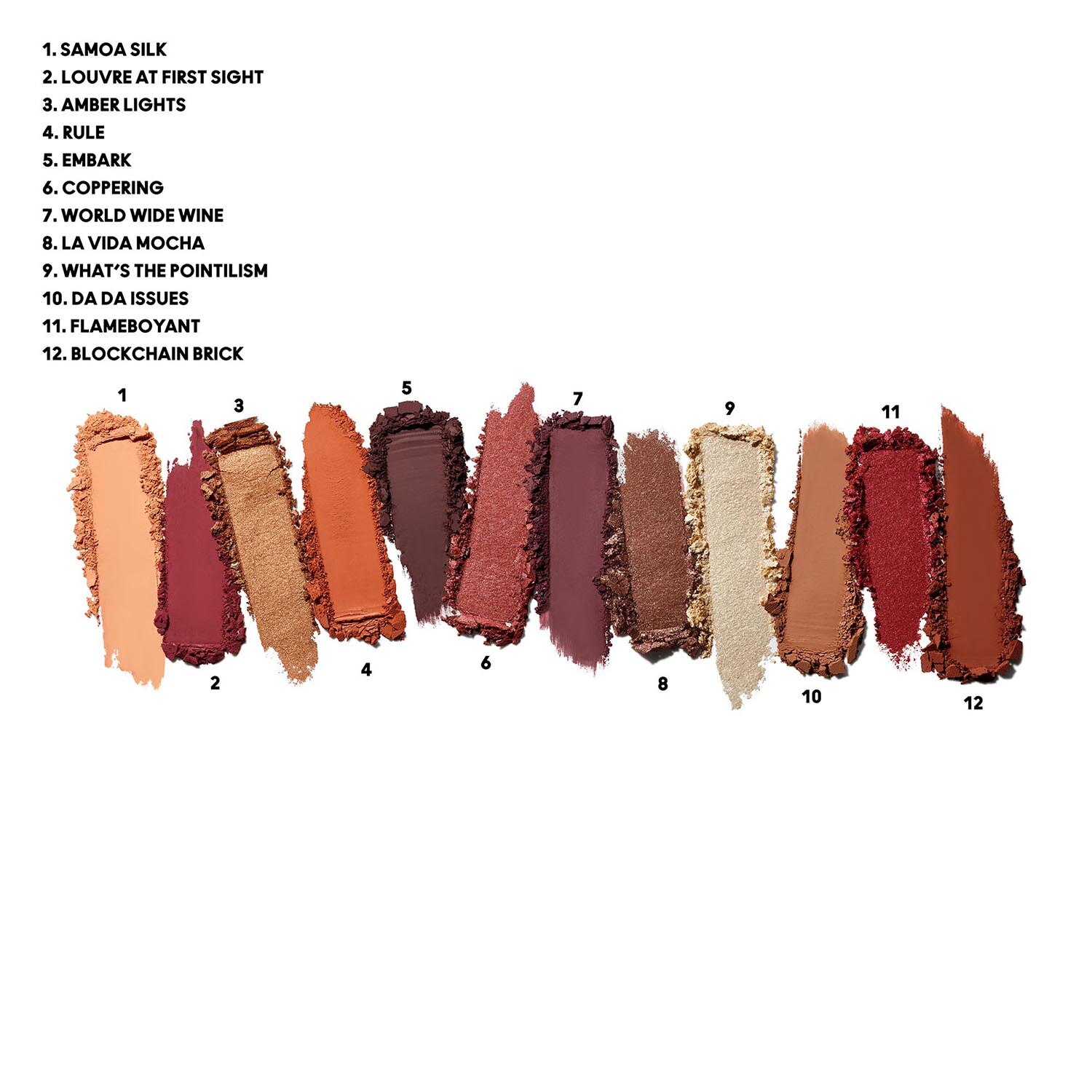 韩际新世界网上免税店-魅可-eyemakeup-魅可未来幻境眼影盘#橘棕色系 Connect In Colour Eye Shadow Palette: Future Flame 12.2g