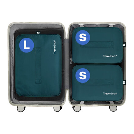 Travel Compression Pouch 20 Inch (S+S+L) Green (收纳袋)