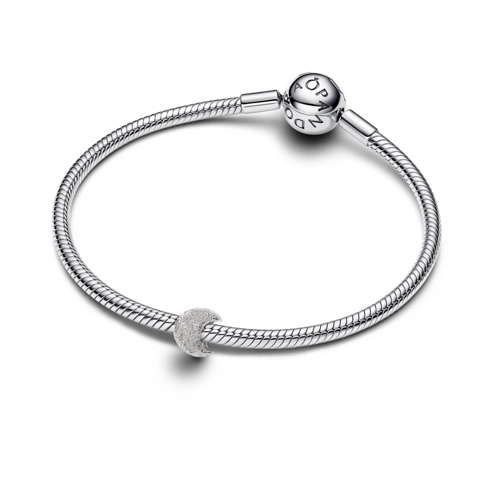 신세계인터넷면세점-판도라-bracelet-텍스쳐드 문 미니 참_실버