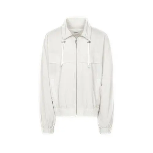 韩际新世界网上免税店-AMI-服饰-(UNISEX) AMI ZIPPED WINDBREAKER HJK051.PA0009 (CHALK)