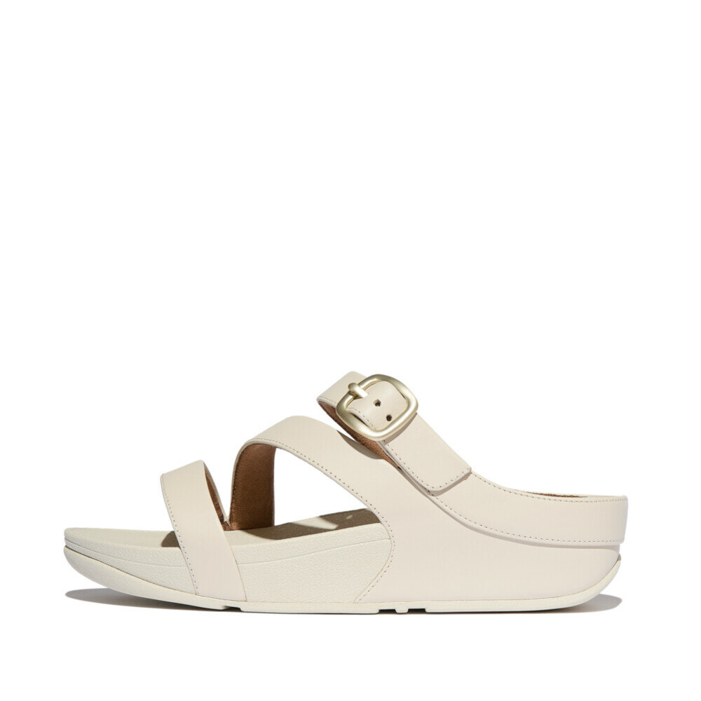 Women SKINNY II LEATHER Z-STRAP SLIDES Paris Beige