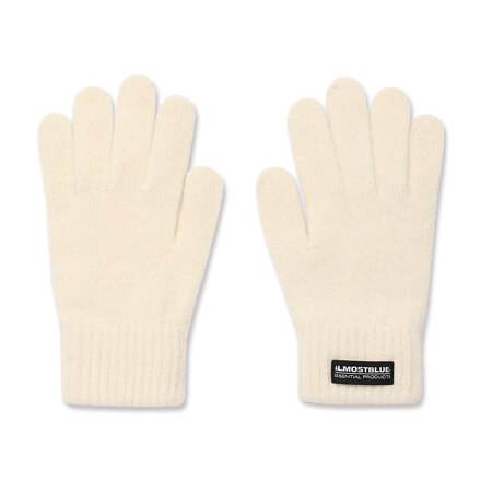 Soft Knit Wool Gloves / WHITE BUNNY 手套
